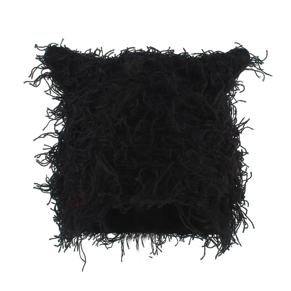 Distressed Cat Ear Beanie