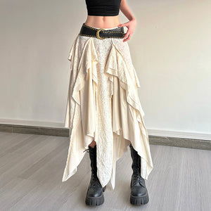 Fairycore Asymmetrical Maxi Skirt