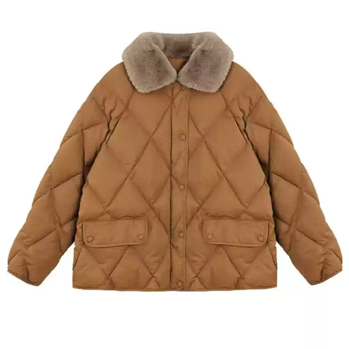 Faux Fur Collar Padded Jacket