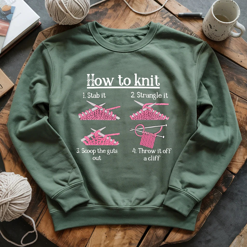 How To Knit Sweatshirt