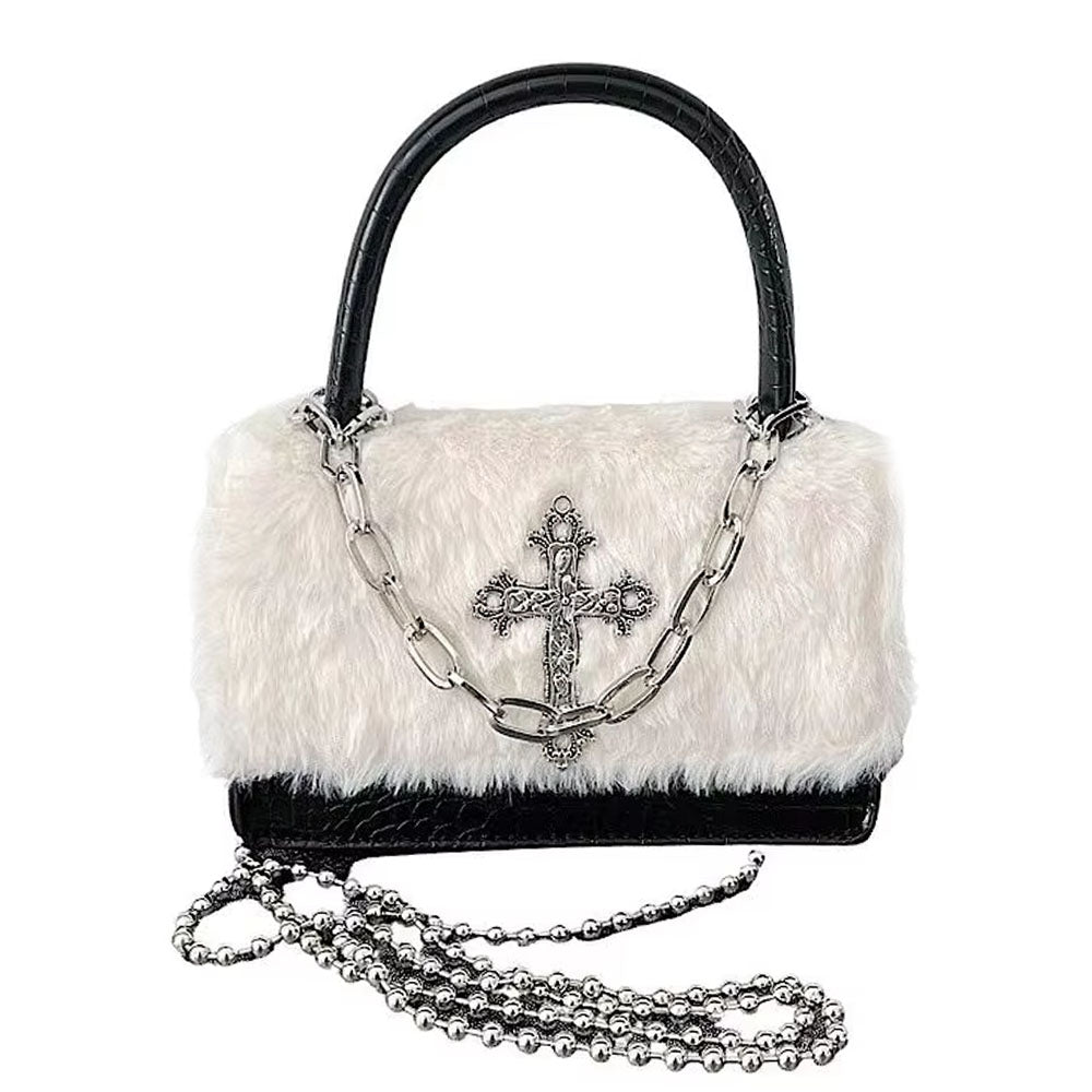Gothic Aesthetic Fuzzy Bag