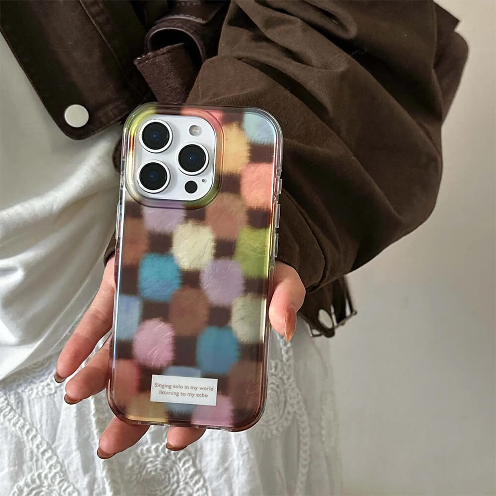 Grandma Aesthetic Patchwork iPhone Case