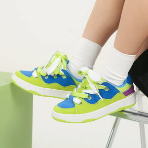 Pop Color Skater Sneakers