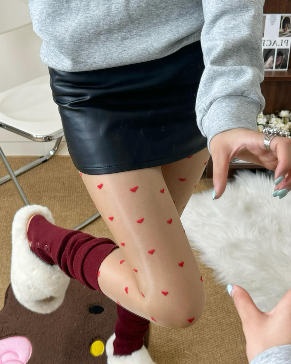 Bonjour Baby Heart Tights