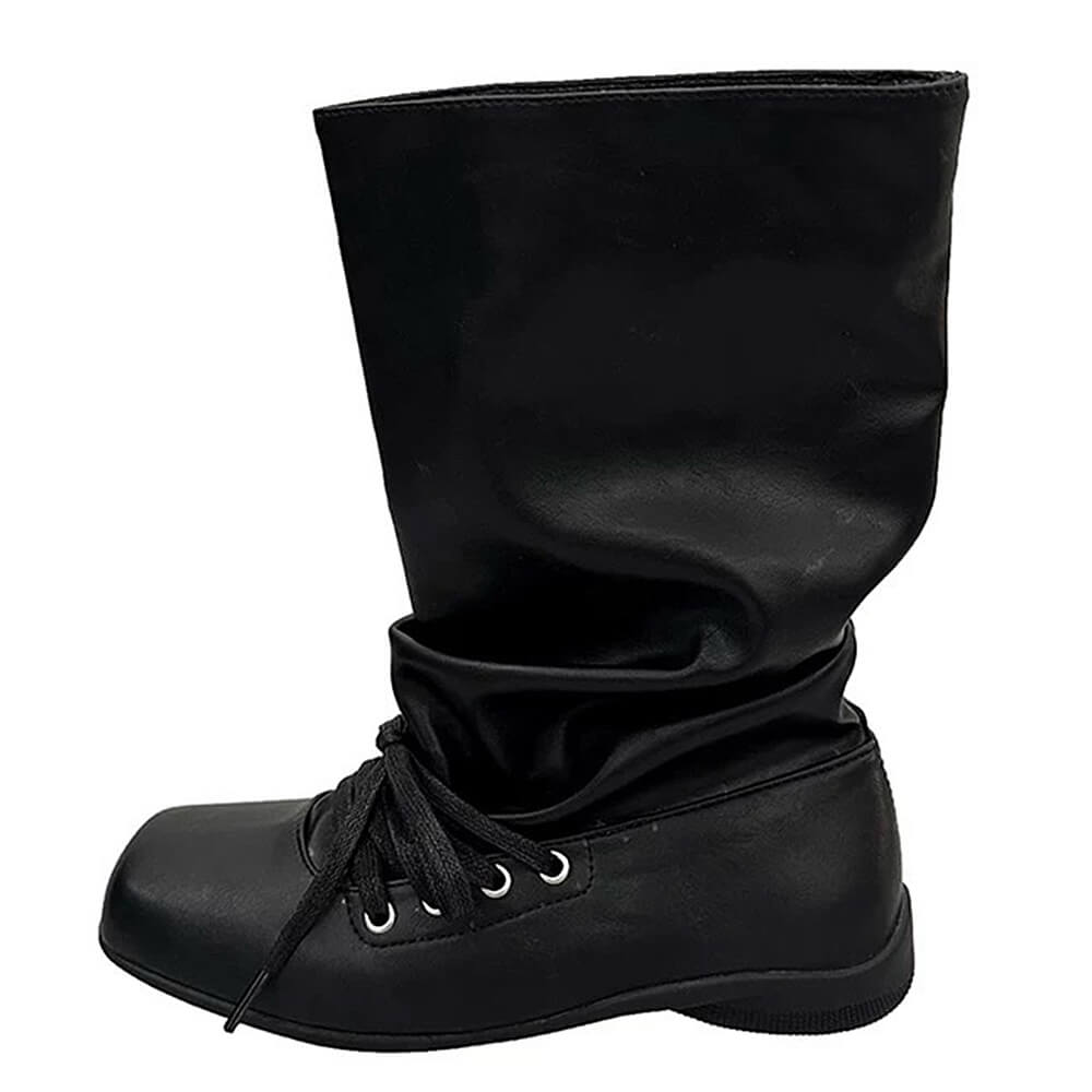 Rogue Doll Lace-Up Slouch Boots