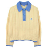 Lemon Crush Polo Sweater