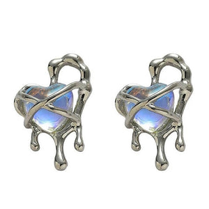 Melted Heart Earrings