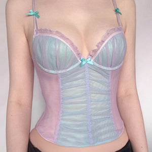 Mermaid Aesthetic Mesh Top