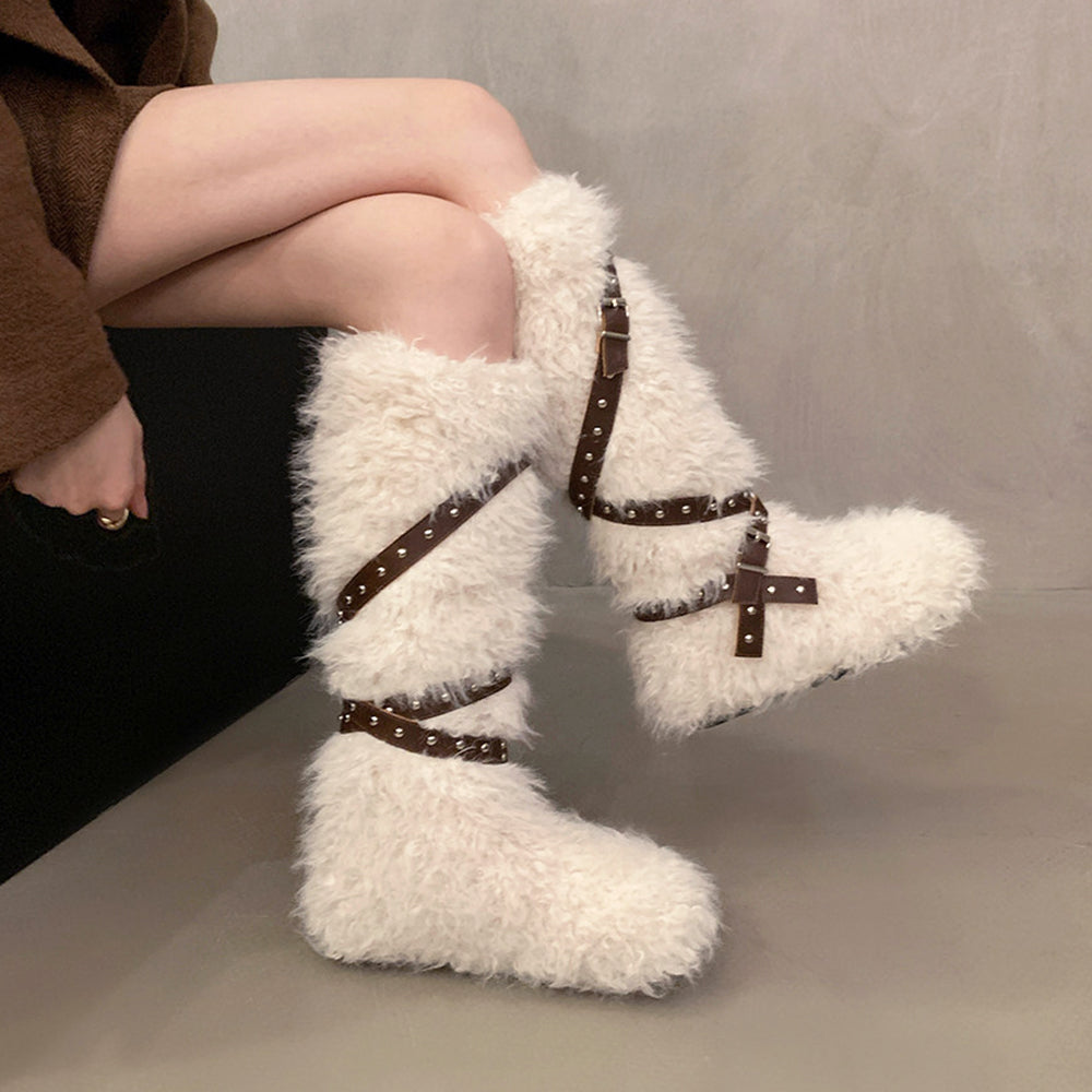 Moon Walk Furry Boots