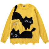 Naughty Cat Fuzzy Sweater
