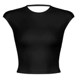 Old Money Open Back Crop Top
