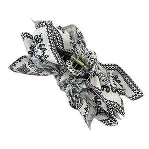 Paisley Bow Hair Claw