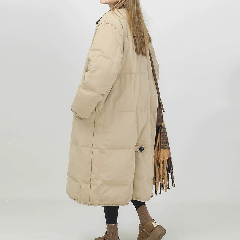 Preppy Style Quilted Coat