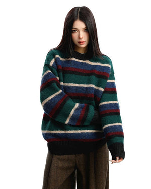 Primary Colors Striped Knit Sweater