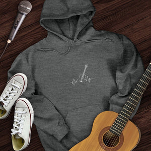 Acoustic Guitar Heart Beat Hoodie
