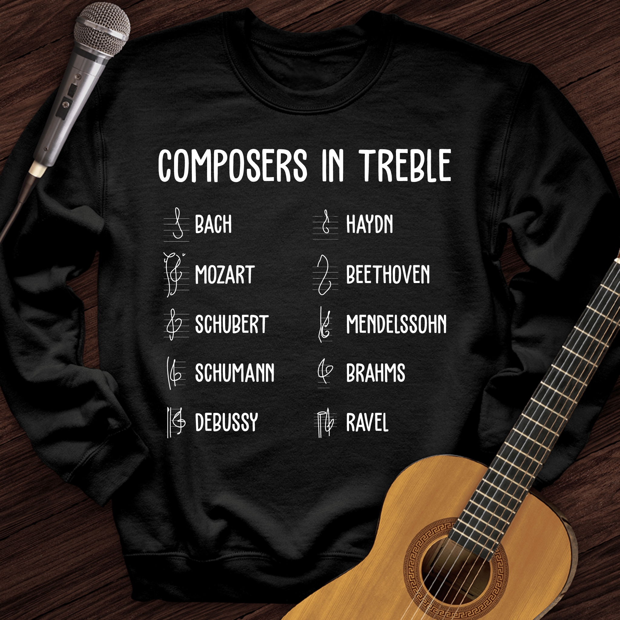 Composers In Treble Crewneck