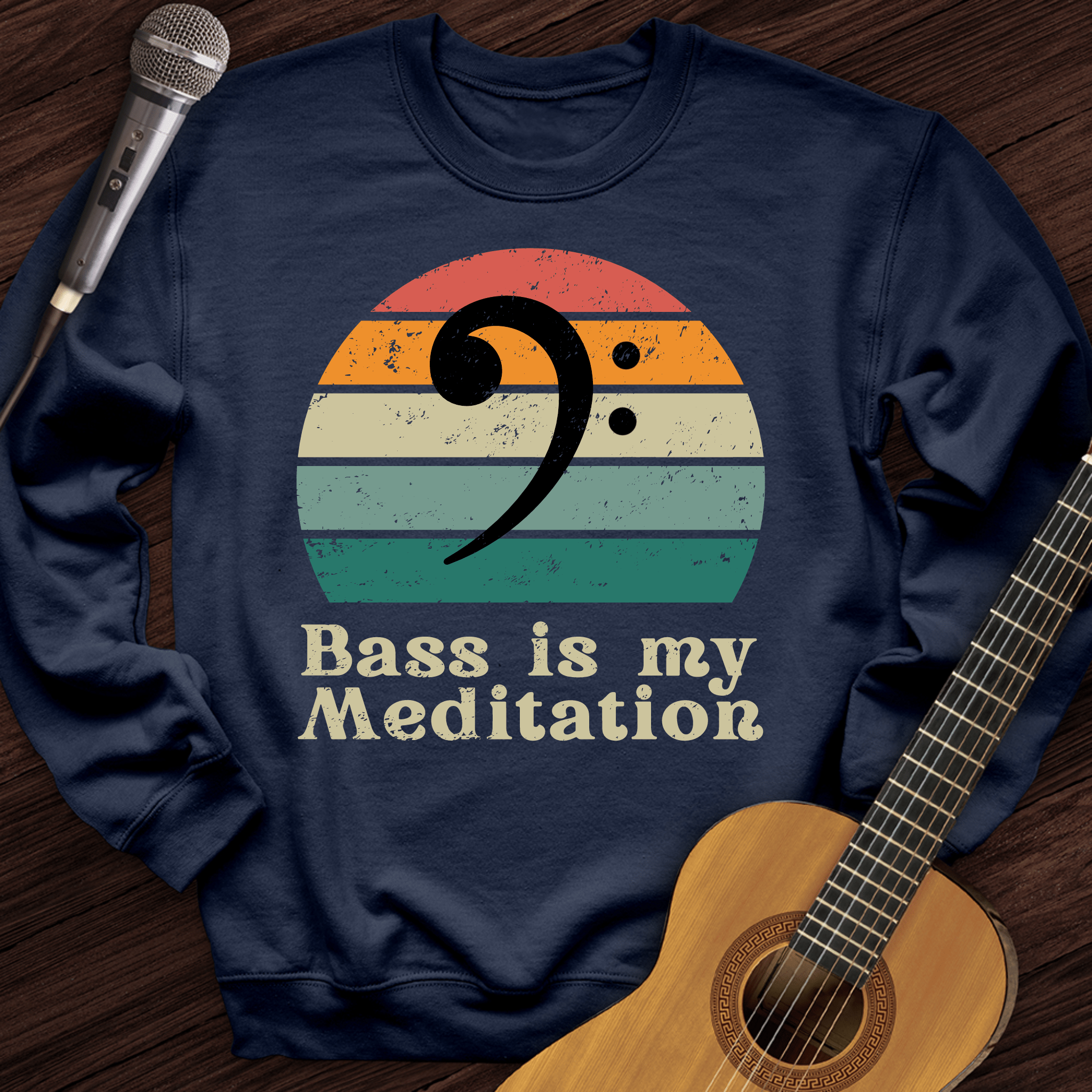 Bass Is My Meditation Crewneck