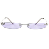 Y2K Rectangle Skinny Sunglasses