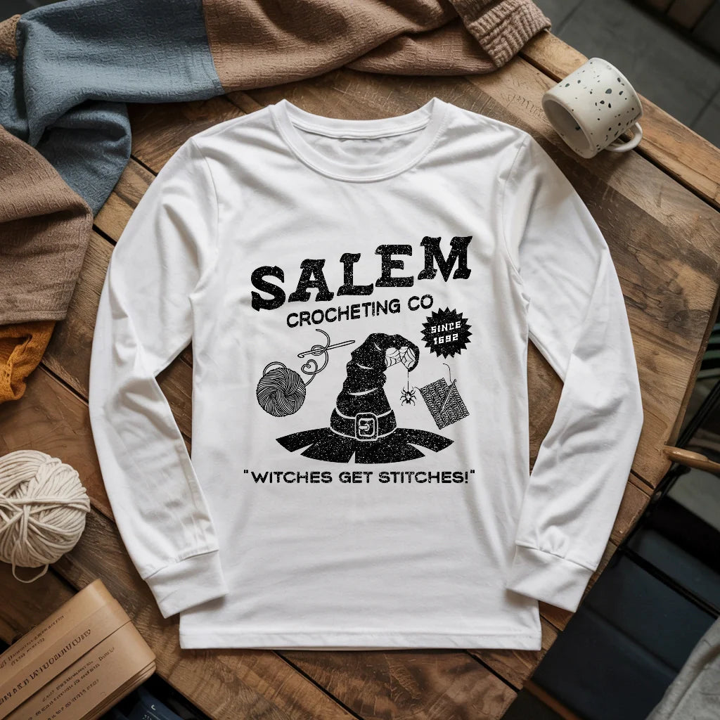 Salem Crocheting Long Sleeve T-shirt