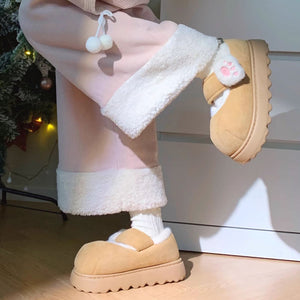 Soft Girl Kitten Platform Mary Janes