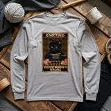 Knitting Because murder is wrong Long Sleeve T-shirt