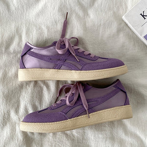 Violet Suede Retro Sneakers
