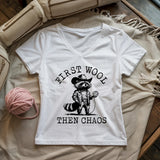 First Wool Then Chaos Lady V-neck