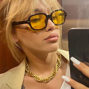 Crime Time Yellow Lens Sunglasses